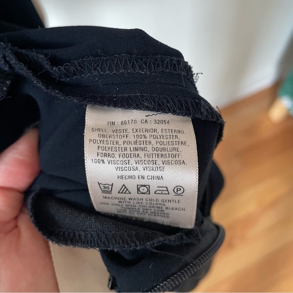 Anthropologie Cartonnier Whitney Navy Nautical Open Back Wide Leg Jumpsuit Sz 0 - Picture 6 of 7